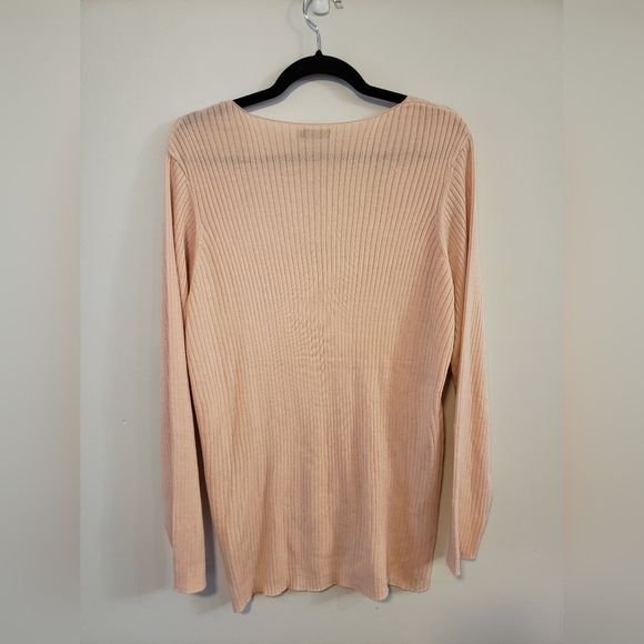 🎄2/15🎄Inextenso pink blush cut out sweater - Picture 3 of 5